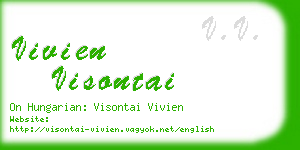 vivien visontai business card